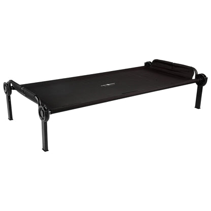 Disc-O-Bed Trundle Cot for XL or 2XL Bunk System with Zippered Carry Bag, Black