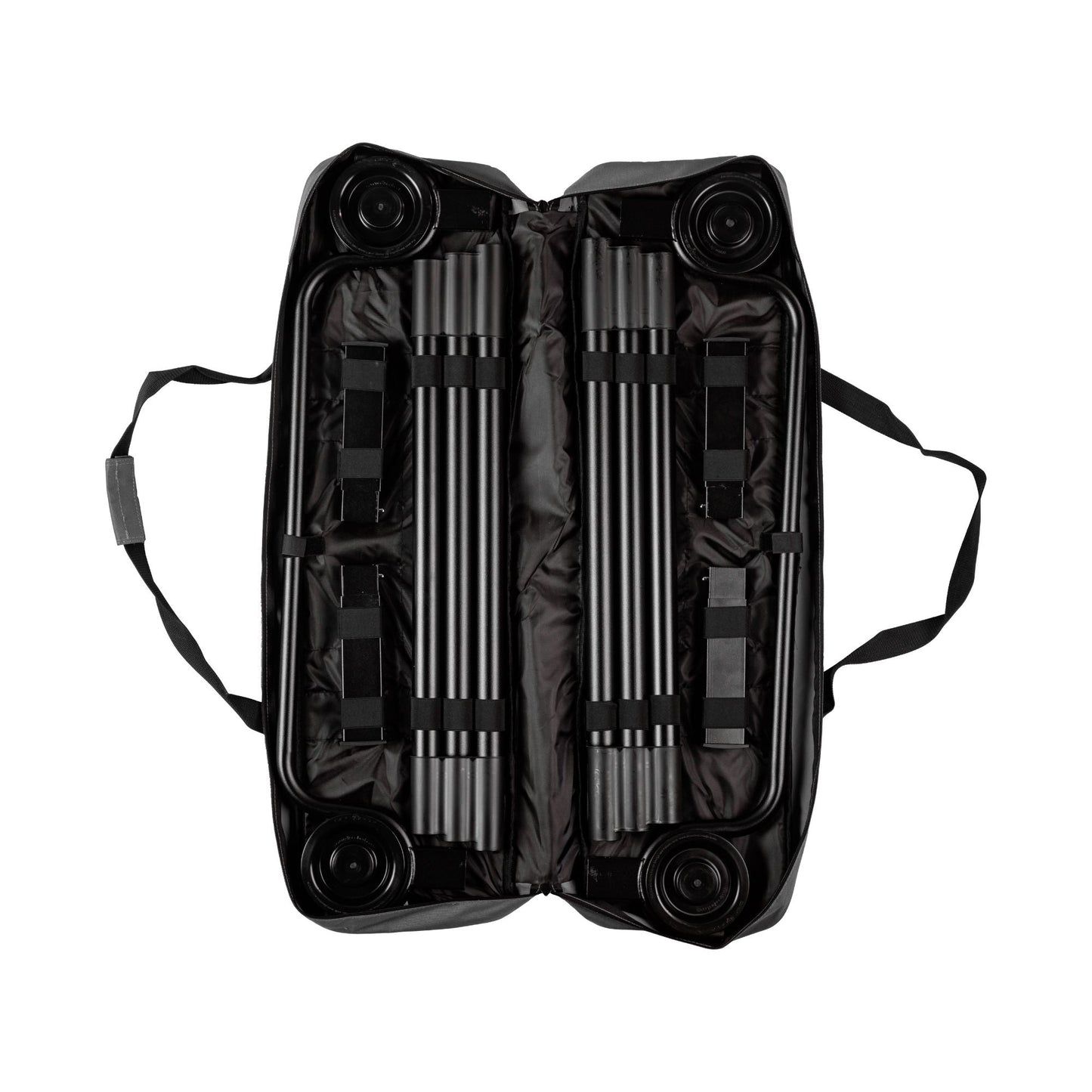 Disc-O-Bed Trundle Cot for XL or 2XL Bunk System with Zippered Carry Bag, Black