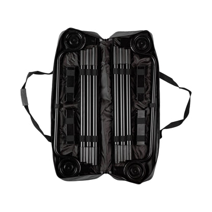 Disc-O-Bed Trundle Cot for XL or 2XL Bunk System with Zippered Carry Bag, Black