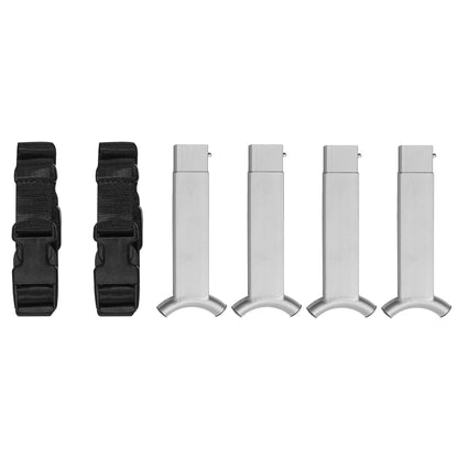 Disc-O-Bed Stack Adapter Kit for Kid-O-Bed and Kid-O-Bunk Cot Systems, Silver