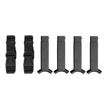 Disc-O-Bed Stack Adapter Kit for Disc-O-Bed 2XL Cot Systems to Bunk Beds, Black