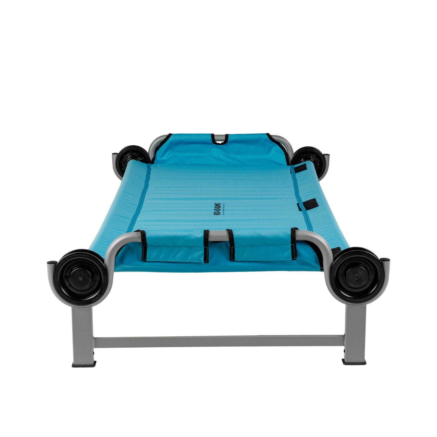 Disc-O-Bed Youth Single Cot Kid-O-Bed with Storage Organizer & Carry Bag, Teal