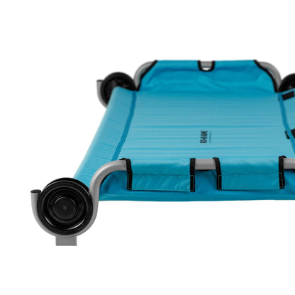Disc-O-Bed Youth Single Cot Kid-O-Bed with Storage Organizer & Carry Bag, Teal
