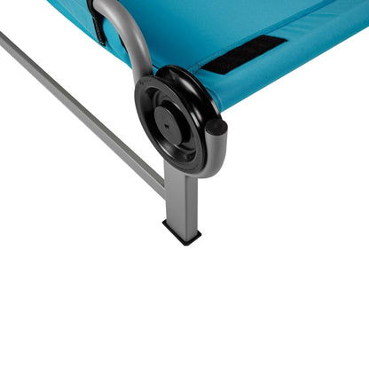 Disc-O-Bed Youth Single Cot Kid-O-Bed with Storage Organizer & Carry Bag, Teal