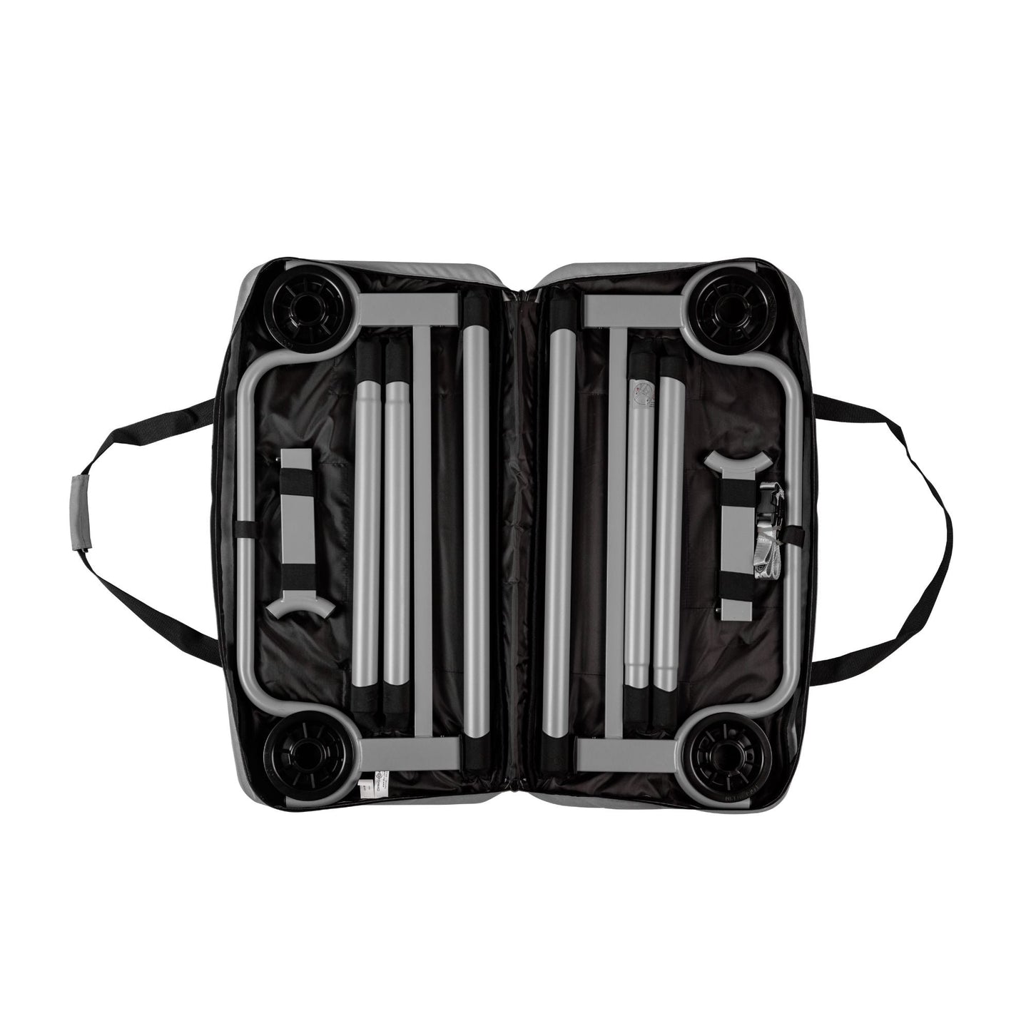 Disc-O-Bed Youth Single Cot Kid-O-Bed with Storage Organizer & Carry Bag, Teal