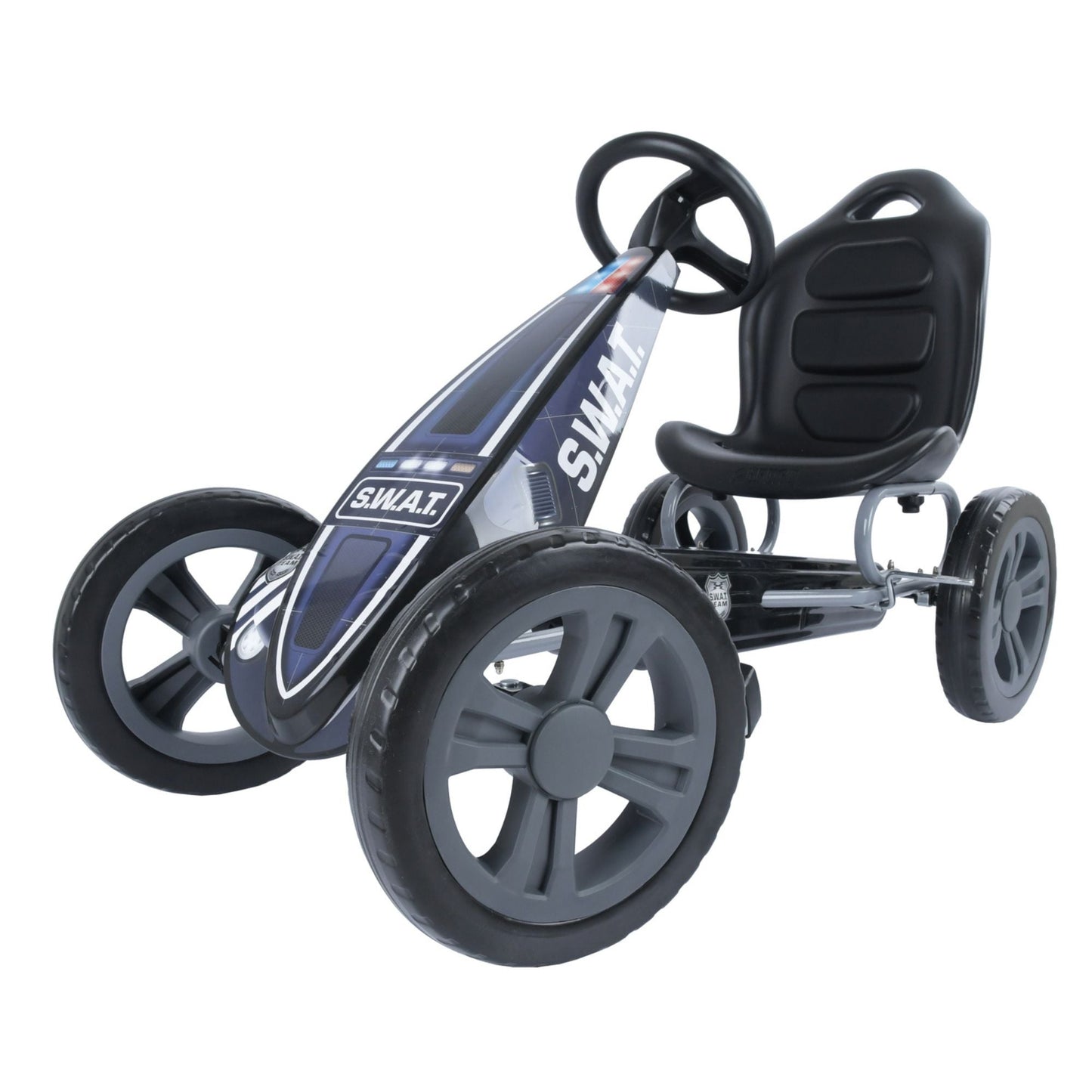 Hauck Cyclone Pedal Go Kart with Adjustable Seat for Kids Ages 4 to 8, S.W.A.T.