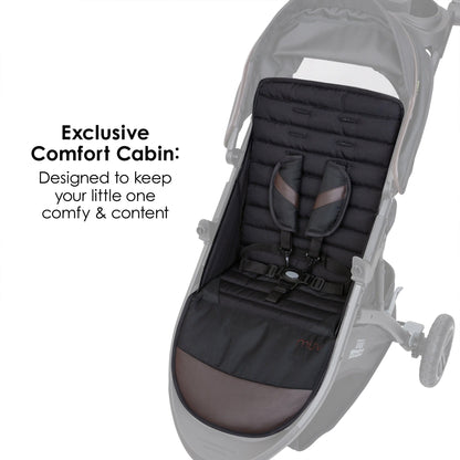 Baby Trend Tango Pro Stroller Travel System with Ally 35 Infant Car Seat, Brown