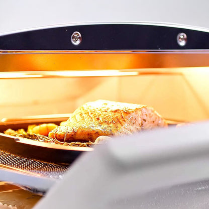 HeatMate Countertop Toaster Oven w/Graphite Technology & Accessories, Olive