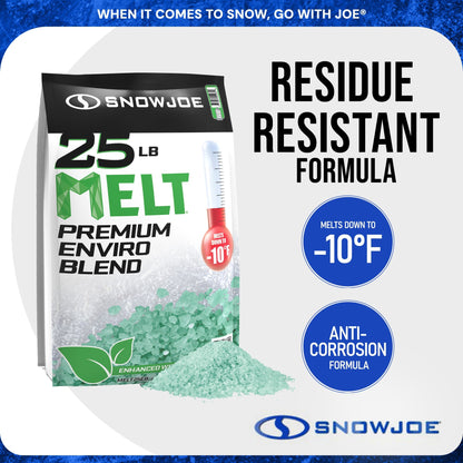 Snow Joe Melt Enviro Snow Deicer with Electric Snow Thrower with 2 Blade Auger