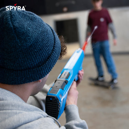 SPYRA Electric Water Blaster, Lightweight Outdoor Squirt Toy Game, SpyraGO, Blue