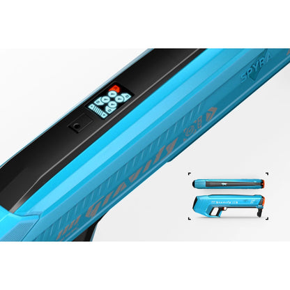 SPYRA Electric Water Bomb Launcher LED Display & 52 Ft Range, SpyraGravity, Blue