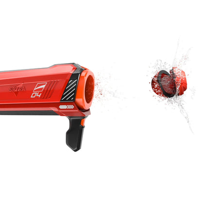 SPYRA Electric Water Bomb Launcher, LED Display & 52 Ft Range, SpyraGravity, Red
