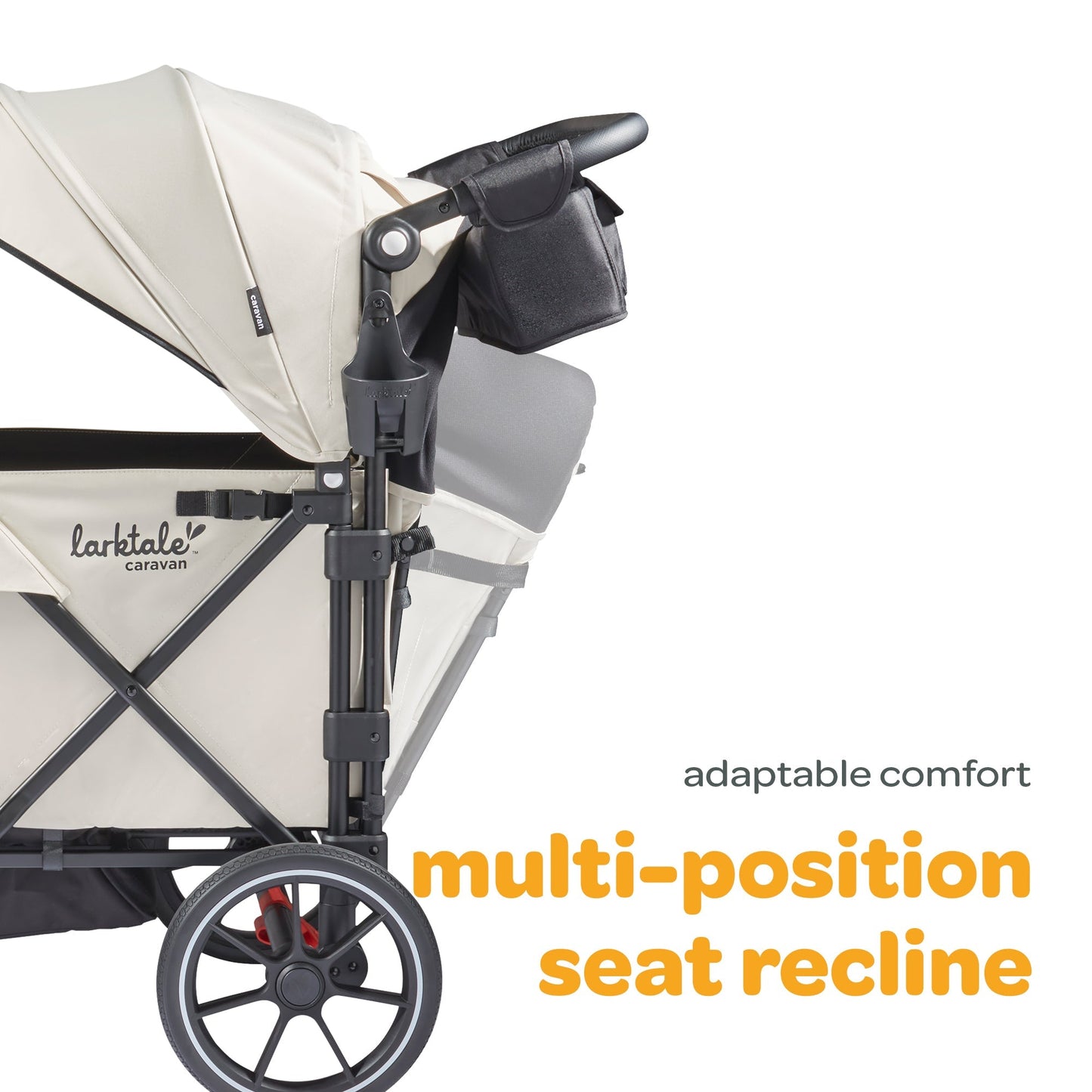 Larktale Caravan V3 Stroller, 2-Seater Kids Wagon, 207lb Capacity, Chelsea Green