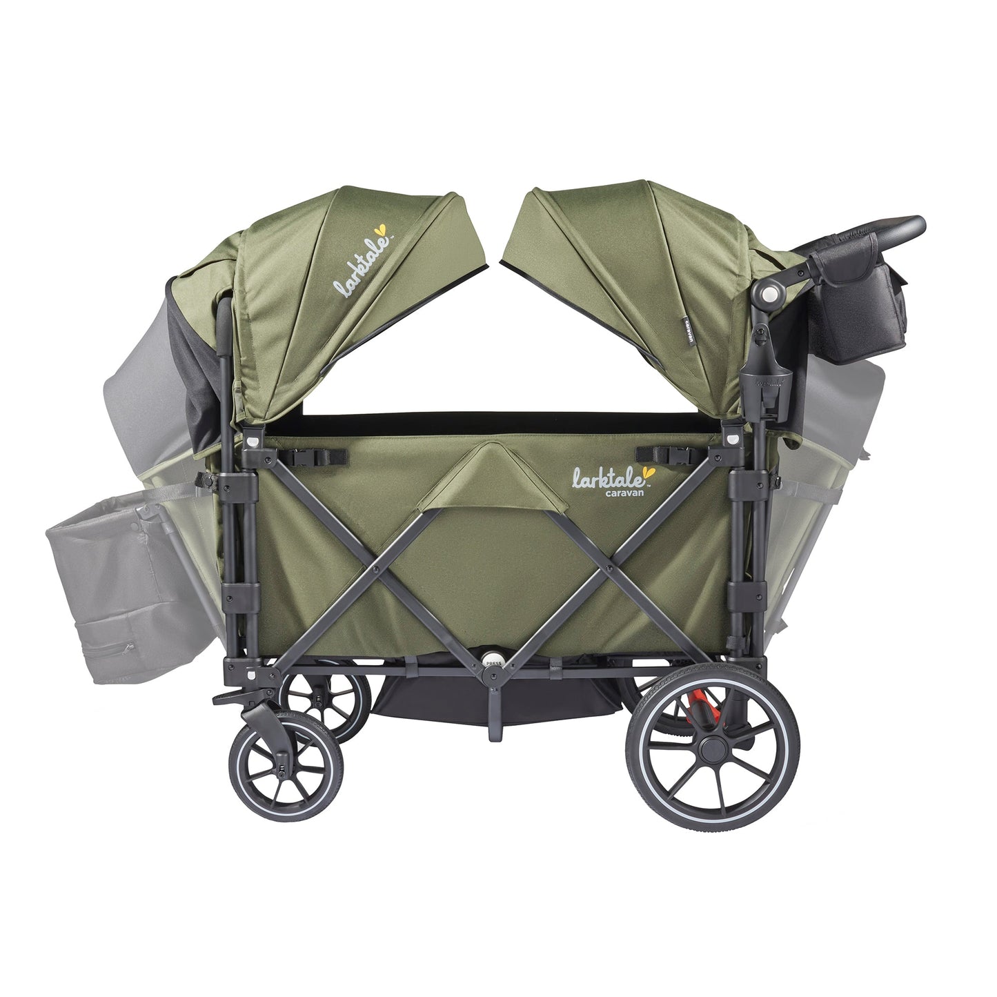 Larktale Caravan V3 Stroller, 2-Seater Kids Wagon, 207lb Capacity, Chelsea Green