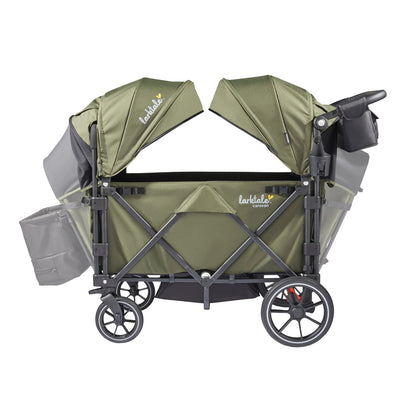 Larktale Caravan V3 Stroller, 2-Seater Kids Wagon, 207lb Capacity, Chelsea Green