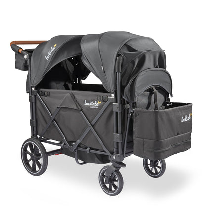 Larktale Caravan V3 Stroller, 2-Seater Kids Wagon, 207 lb Capacity, Byron Black