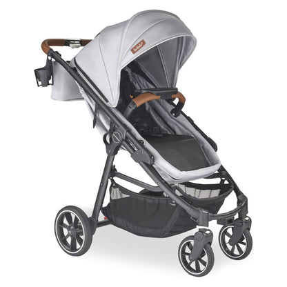 Larktale Crossover V2 All-In-One Stroller 2 Seater Wagon, 120 lb Capacity, Gray