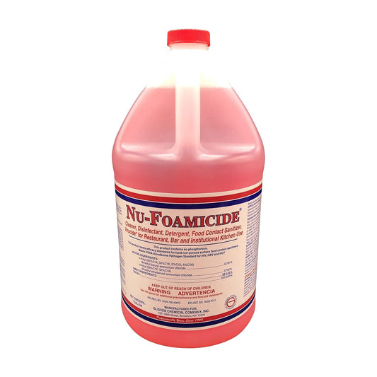 Glissen Nu-Foamicide Cleaner Concentrate, Industrial & Commercial, 1 Gal, 300048