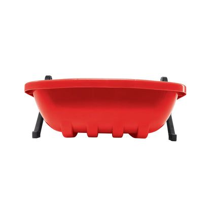 Snow Joe Plastic Snow Sled, 48” Sledding Toboggan Board w/ Handles, SJ-SLD48-RED
