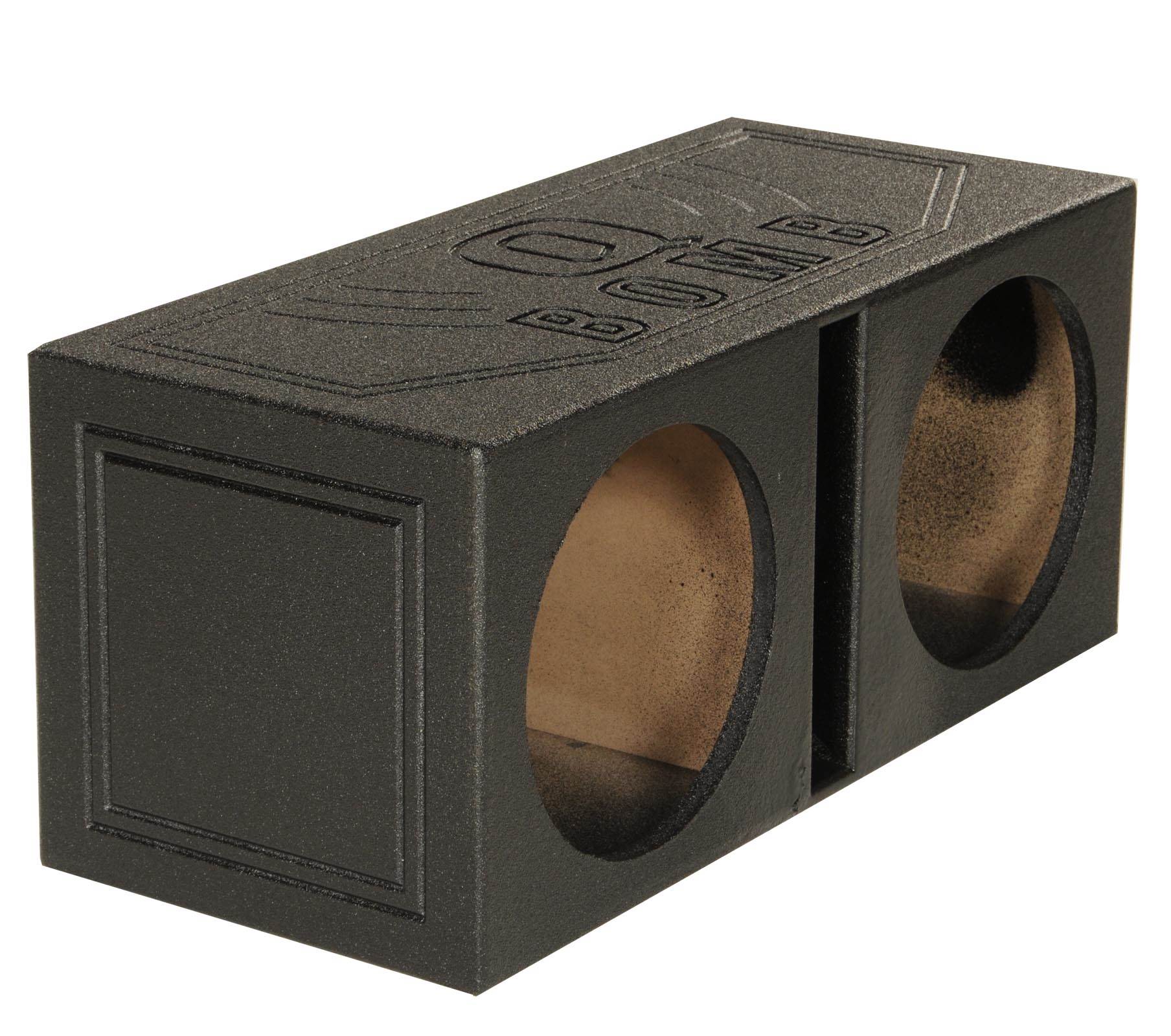 Q Power QBOMB15V Dual 15" Vented Port Subwoofer Sub Box w/ Bedliner Spray - Find Fresh Goods