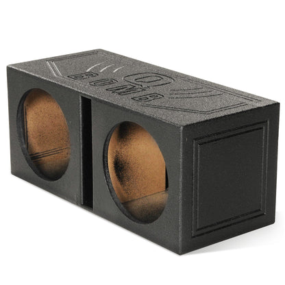 Q Power QBOMB15V Dual 15" Vented Port Subwoofer Sub Box w/ Bedliner Spray - Find Fresh Goods