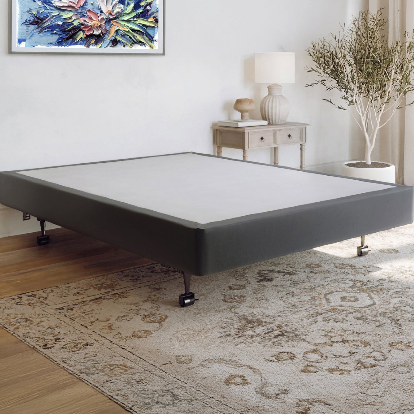 Hercules 8 in. High Profile Foundation Mattress Box Spring Replacement, Cali King