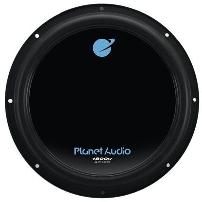 Planet Audio AC12D 12" 1800 W 4 Ohm Dual Voice Coil Car Audio Subwoofer (2 Pack) - Find Fresh Goods