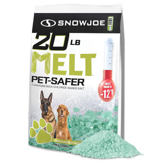 Snow Joe Pet-Safer Ice Melt Blend, Safe for Concrete/Sidewalks, 20 lb, MELT20PET