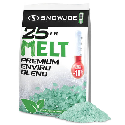 Snow Joe Melt Enviro Blend Ice/Snow Deicer, Pet-Friendly for Driveways, MELT25EB