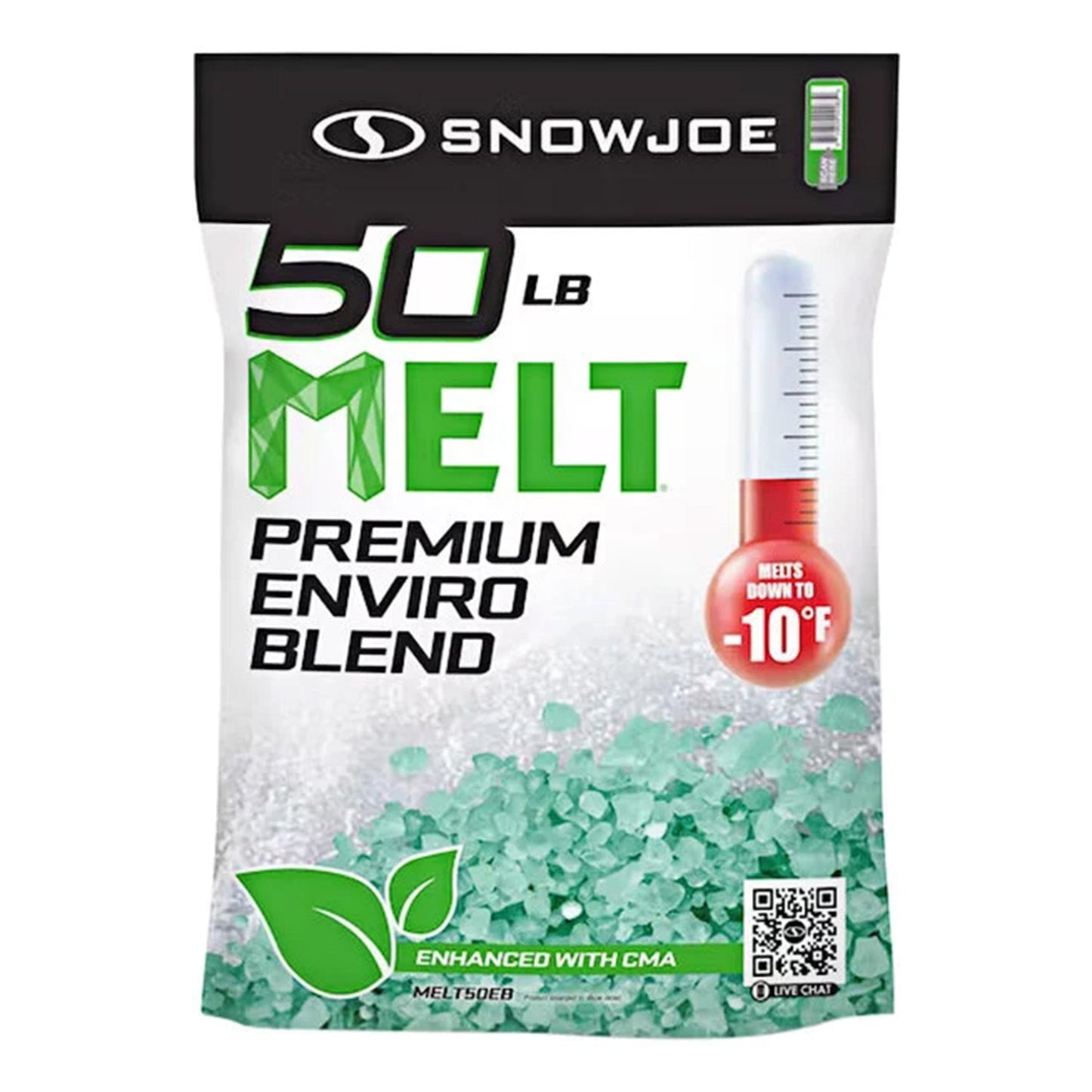Snow Joe Enviro Blend Ice Snow Melt, Safe for Concrete & Plants, 50 lb, MELT50EB