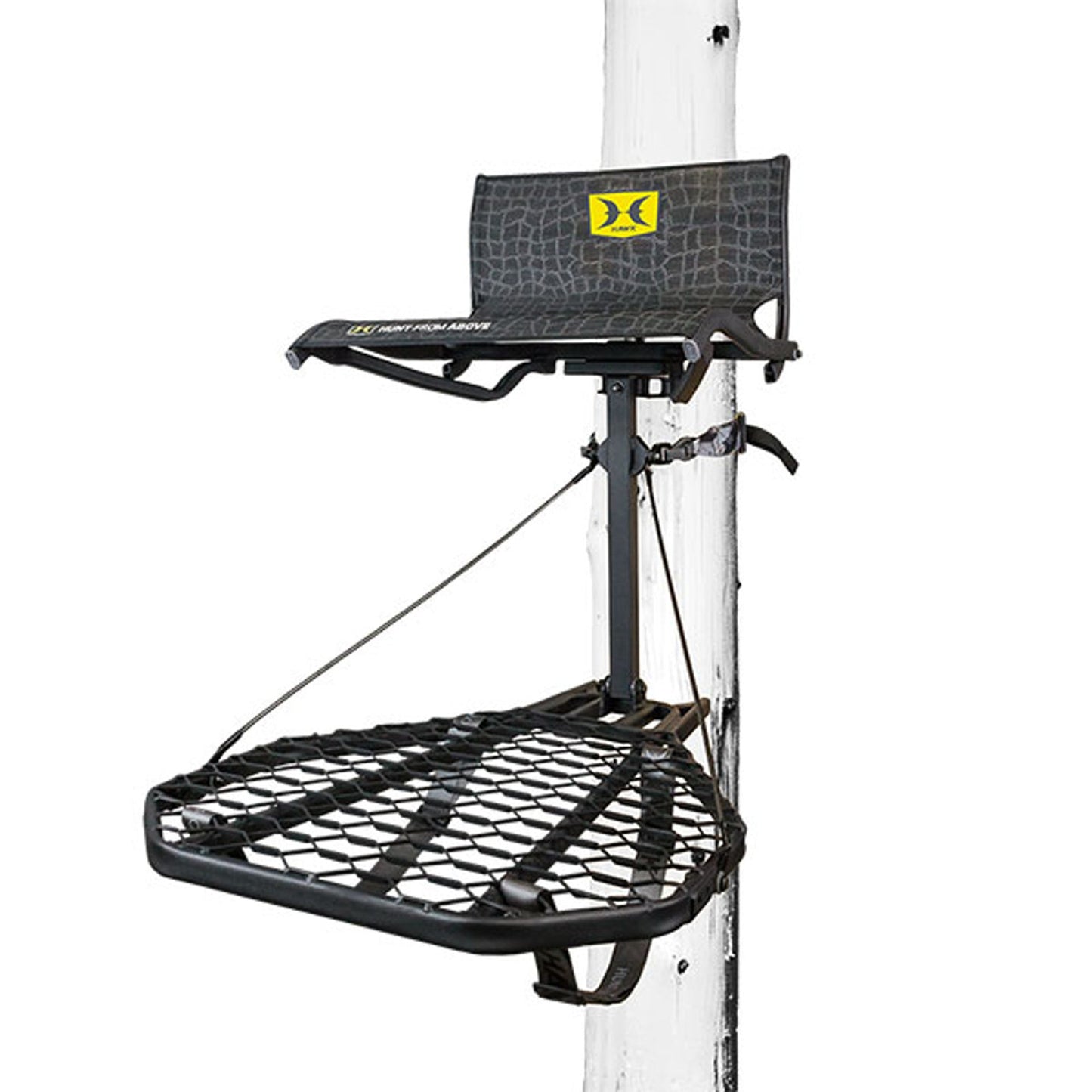 Hawk CRUZR Hang On Stand, Lumbar Seat Hunting Gear with Welded Platform, 34x24"