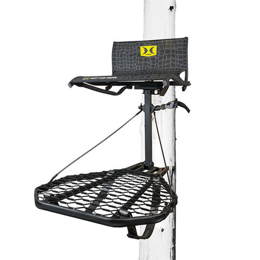Hawk CRUZR Hang On Stand, Lumbar Seat Hunting Gear with Welded Platform, 34x24"