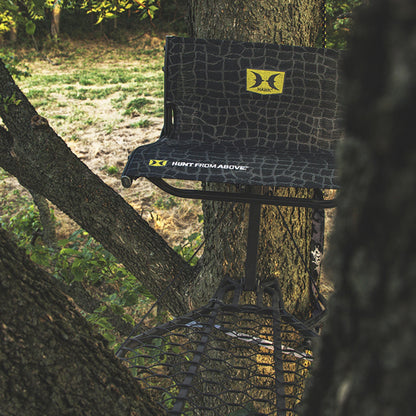 Hawk CRUZR Hang On Stand, Lumbar Seat Hunting Gear with Welded Platform, 34x24"