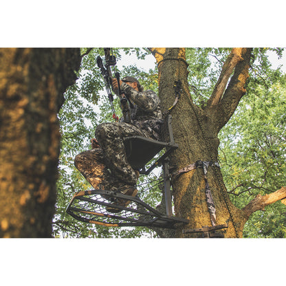 Hawk CRUZR Hang On Stand, Lumbar Seat Hunting Gear with Welded Platform, 34x24"