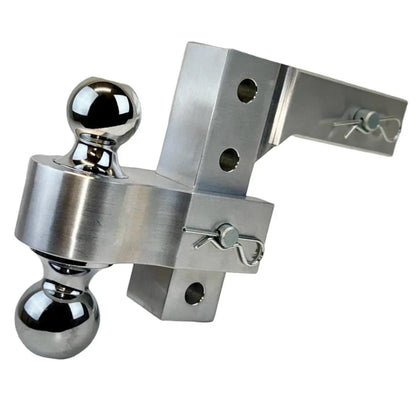 Uriah Products Adjustable Aluminum Hitch Mount with 2" & 2.31" Balls, Silver - Find Fresh Goods