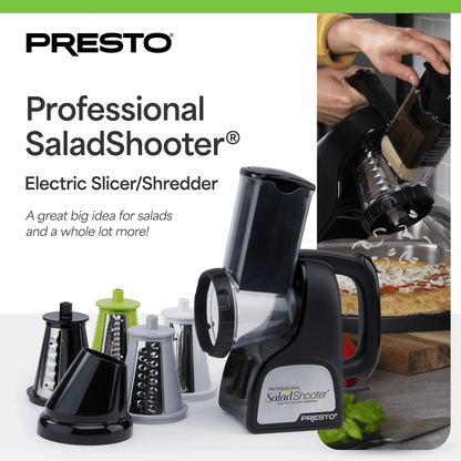Presto Professional SaladShooter Electric Slicer, Shredder and Vegetable Grater