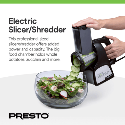 Presto Professional SaladShooter Electric Slicer, Shredder and Vegetable Grater
