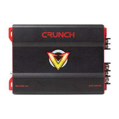 Crunch 2725W Mono block Subwoofer Car Audio Amp, Adjustable Crossover, Bass Knob - Find Fresh Goods