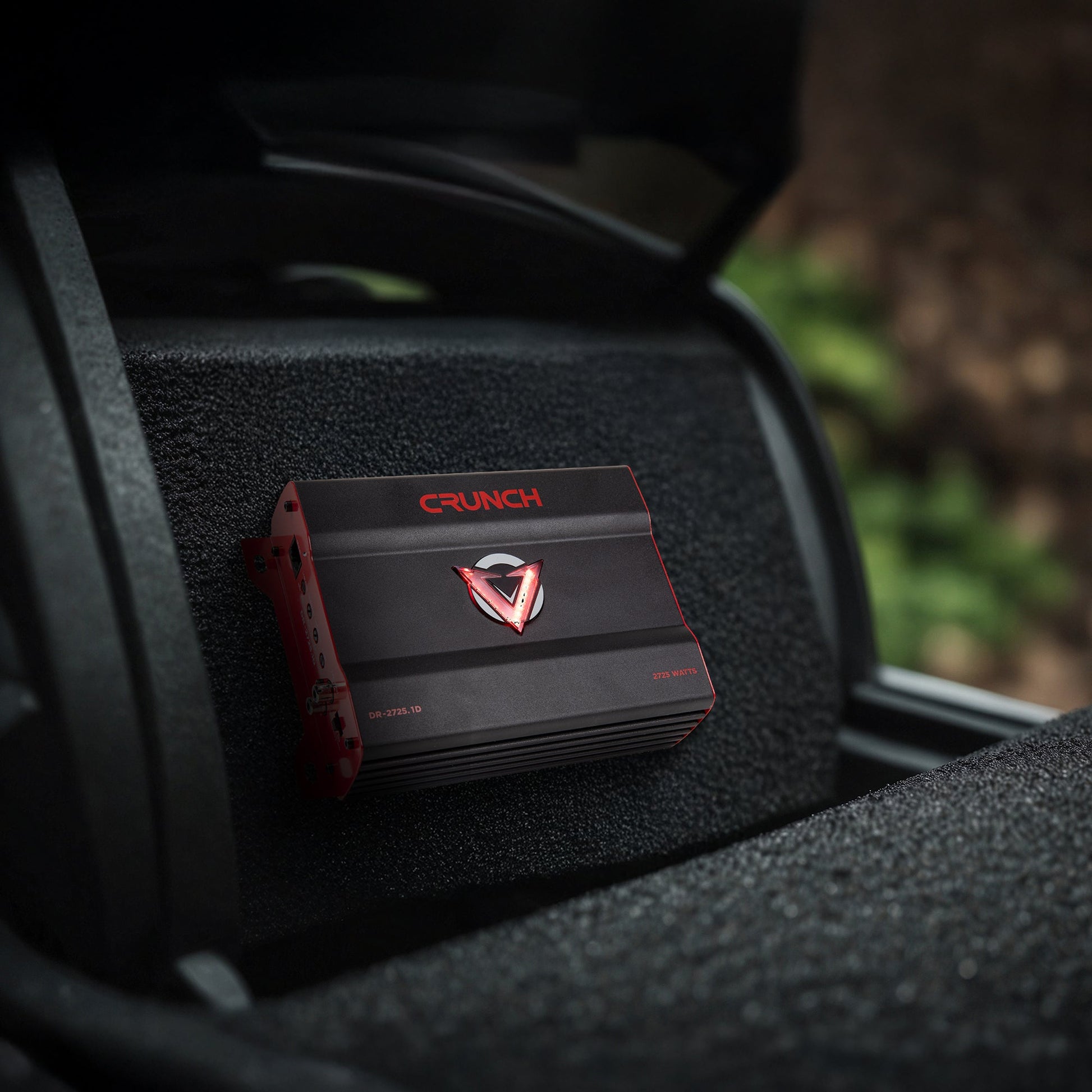 Crunch 2725W Mono block Subwoofer Car Audio Amp, Adjustable Crossover, Bass Knob - Find Fresh Goods