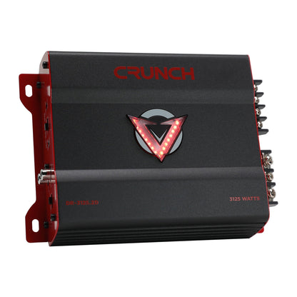 Crunch 3125W 2 Channel Subwoofer Car Audio Amp, Adjustable Crossovers, Bass Knob - Find Fresh Goods