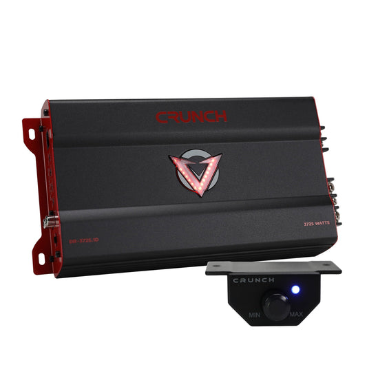 Crunch 3725W Monoblock Subwoofer Car Audio Amp, Adjustable Crossovers, Bass Knob - Find Fresh Goods