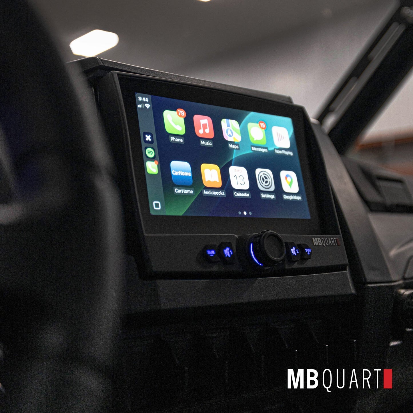 MB Quart Portable Touchscreen Car Stereo Audio System for Boat & UTV, Black - Find Fresh Goods