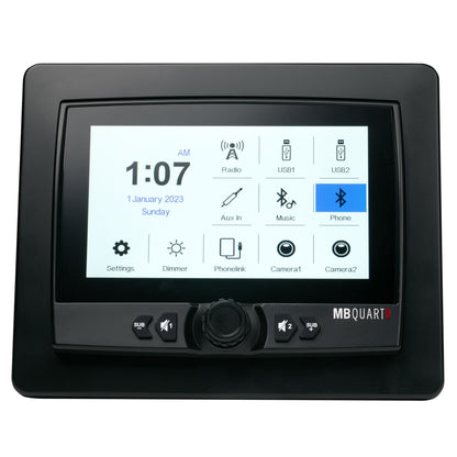 MB Quart Portable Touchscreen Car Stereo Audio System for Boat & UTV, Black - Find Fresh Goods