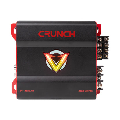 Crunch 2525W 4 Channel Subwoofer Car Audio Amp, Adjustable Crossovers, Bass Knob - Find Fresh Goods