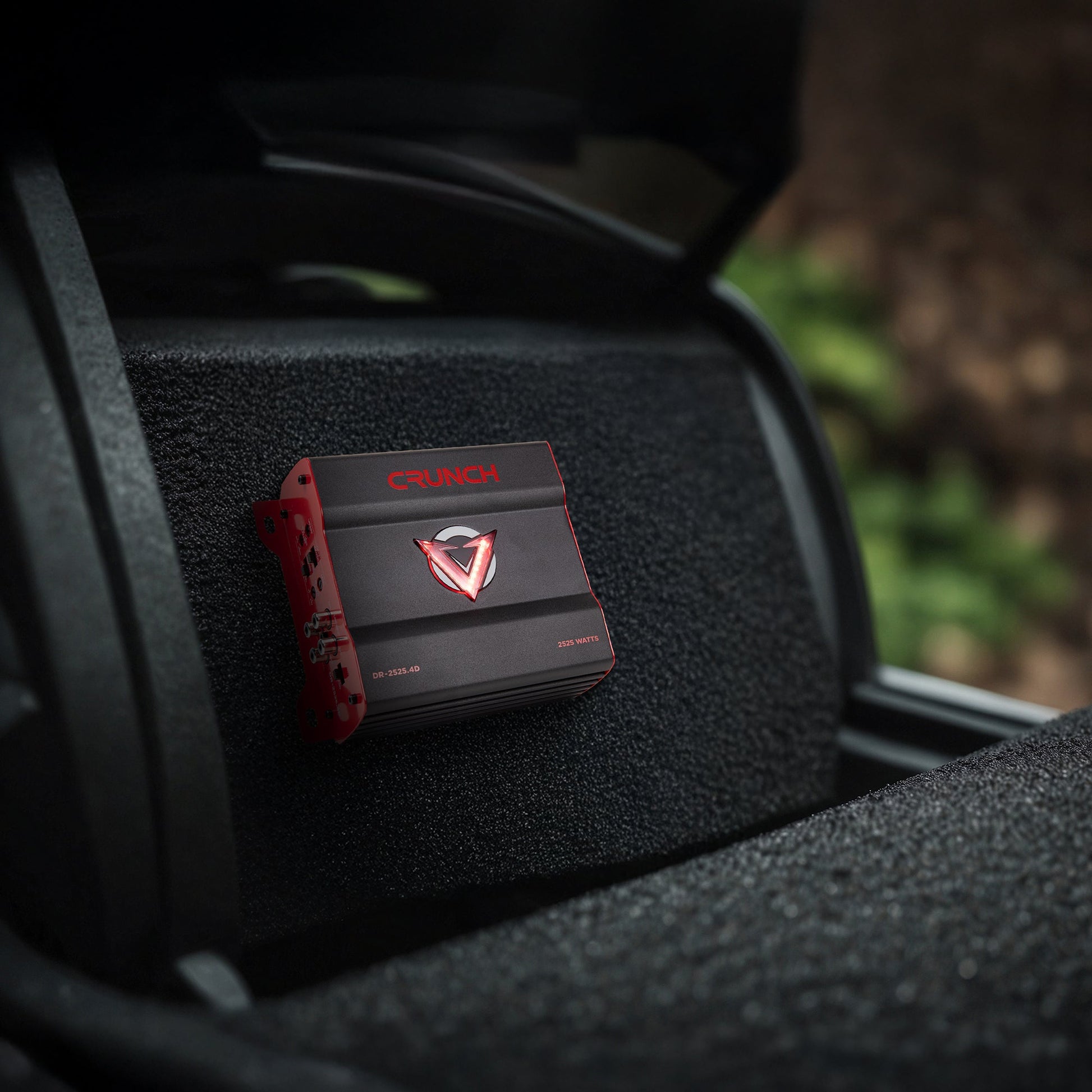 Crunch 2525W 4 Channel Subwoofer Car Audio Amp, Adjustable Crossovers, Bass Knob - Find Fresh Goods