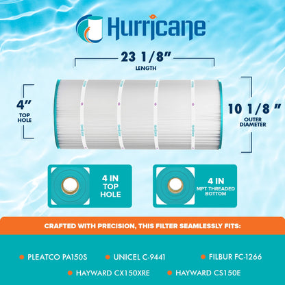 Hurricane Filters HF9441-01 Advanced Pool and Spa Cartridge Filter Replacement