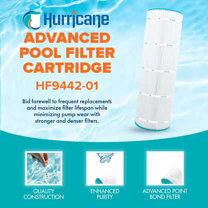 Hurricane Filters HF9442-01 Advanced Pool and Spa Cartridge Filter Replacement