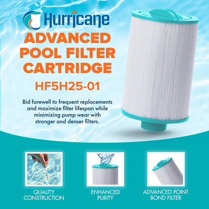 Hurricane Advanced Spa Filter Cartridge for Pleatco, Unicel, MAAX/Vita Spas