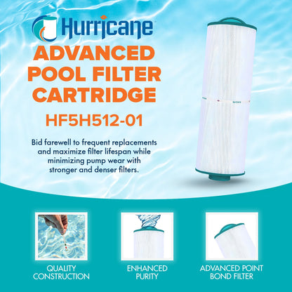 Hurricane Advanced Spa Filter Cartridge for Unicel 5CH-512 and Marquis 20690