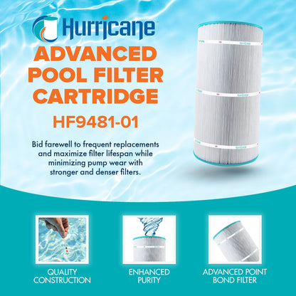 Hurricane Filters HF9481-01 Advanced Pool and Spa Cartridge Filter Replacement